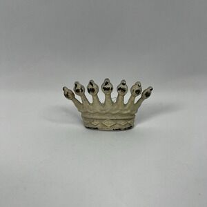 New Polyresin White Vintage Style Crown Handle Dresser‎ Cabinet Door Drawer Pull